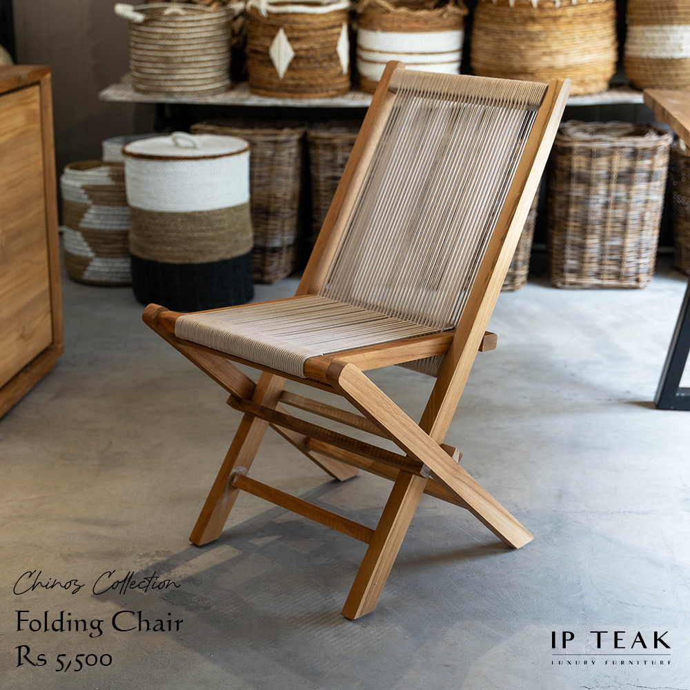 folding chair brown